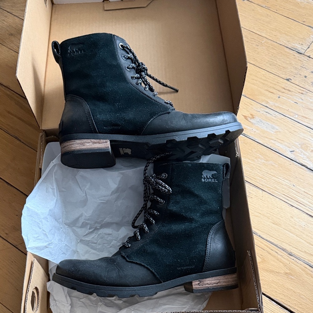 Sorel Black Ankle Boots
